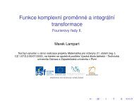 Fourierovy rady II. - Matematika pro inÅ¾enÃ½ry 21. stoletÃ­