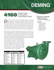 Single Stage End Suction Centrifugal Pumps 4160 - Crane Pumps ...