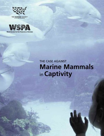 The Case against Marine Mammals in Captivity - The Humane ...