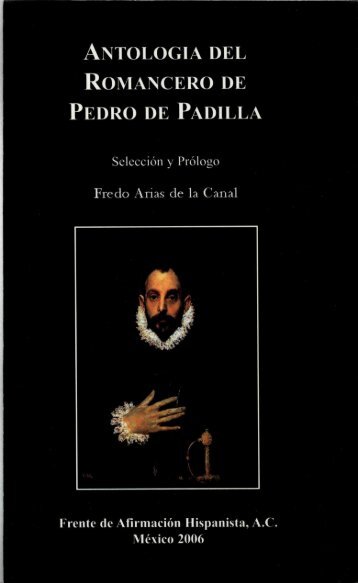 antologia del romancero de pedro de padilla - Frente de AfirmaciÃ³n ...