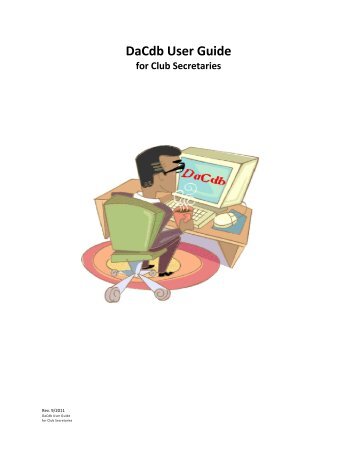 DaCdb User Guide for Club Secretaries