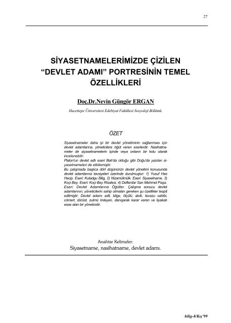 ULUSLARARASI BÄ°LÄ°MSEL DERGÄ°LER VE BÄ°LÄ°G Prof. Dr. MÃ¼min ...