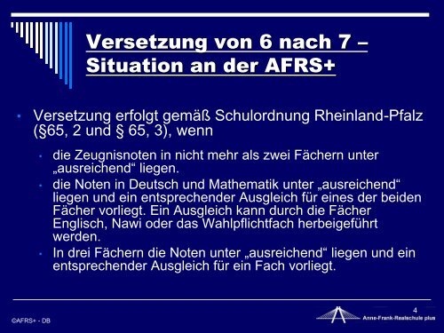 Wie geht es weiter nach Klassenstufe 6? - Anne-Frank-Realschule ...