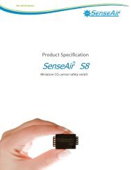 SenseAir S8 - Sensors Tecnics, Honeywell