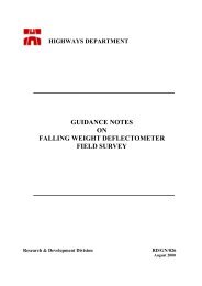 guidance notes on falling weight deflectometer field survey