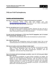 FAQ_FE_15_11_09 - Christian-Albrechts-UniversitÃ¤t zu Kiel