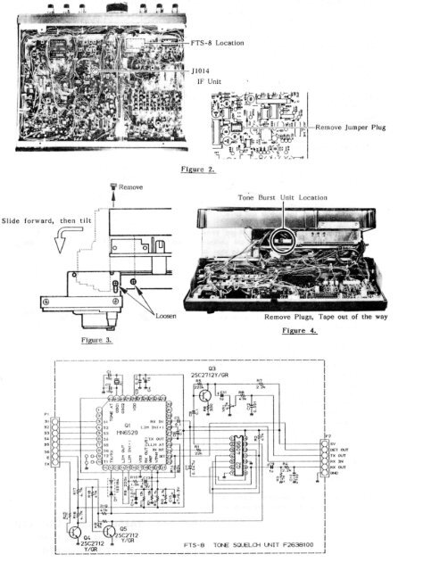 installation of the fts-8 ctcss tone squelci-i unit in the yaesu ft ...