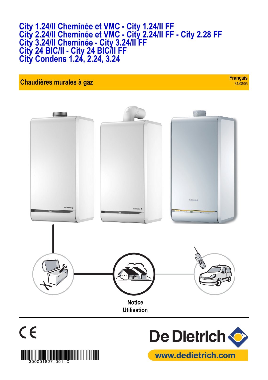 Notice De Dietrich City 2.24 Ff Gn