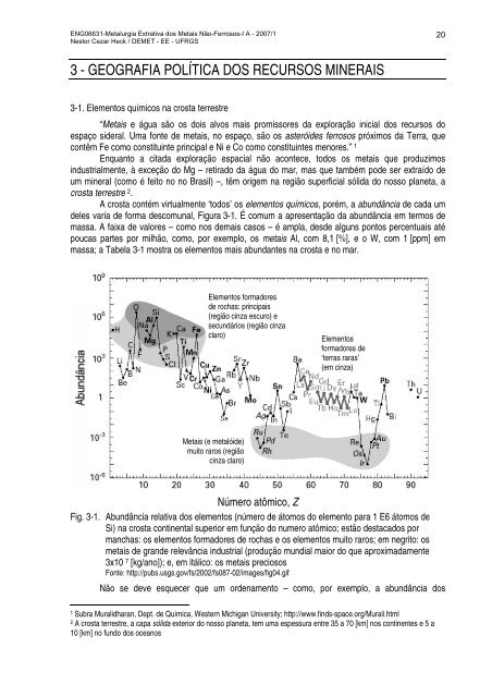 RECURSOS MINERAIS METLICOS NO-RENOVVEIS - Ufrgs