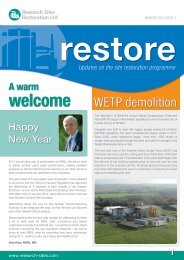 RSRL External Newsletter Winter 2012 - Research Sites Restoration ...