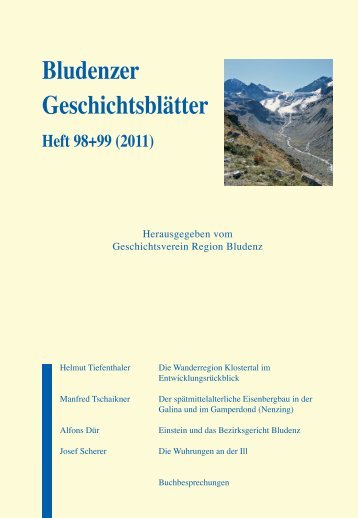 (Nenzing) â mit einem Exkurs Ã¼ber das Bergwerk - Vorarlberg