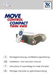 Handleiding MC COMPACT TWIN voor dubbelas - Reich