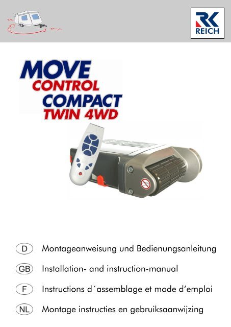 Handleiding MC COMPACT TWIN voor dubbelas - Reich