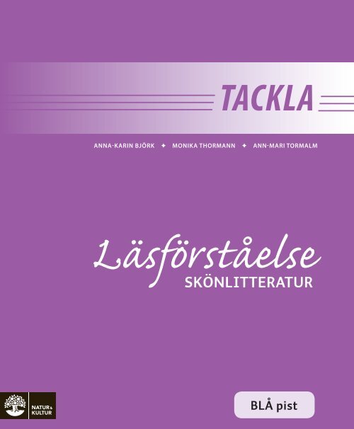 InnehÃ¥llsfÃ¶rteckning - Natur och Kultur