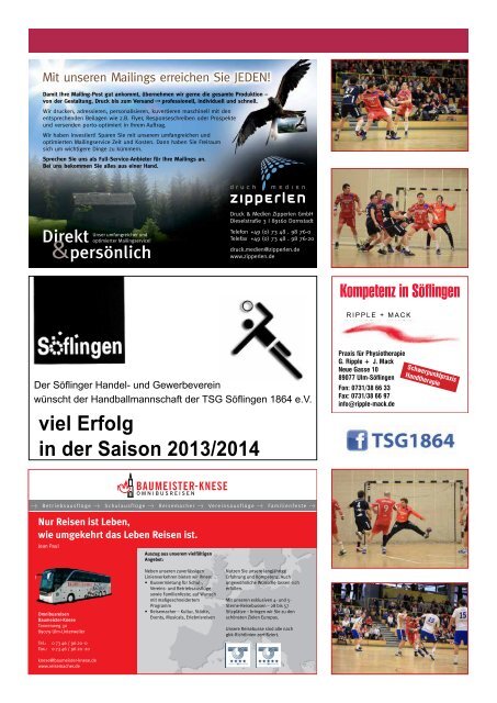 HandBall akTUEll - TSG Söflingen