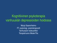 Kognitiivinen psykoterapia vanhuusiÃ¤n ... - Kuntoutusportti