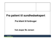 Fra patient til sundhedsekspert - Fremtidsforskeren Jesper Bo Jensen