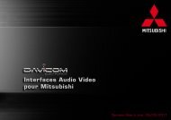 Interfaces Audio Video pour Mitsubishi - Davicom Electronics