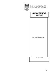 UNSW Student Services - myUNSW