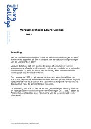 Verzuimprotocol 2012 - IJburg College