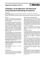 Validation of the Metrohm 743 Rancimat using Standard Operating ...