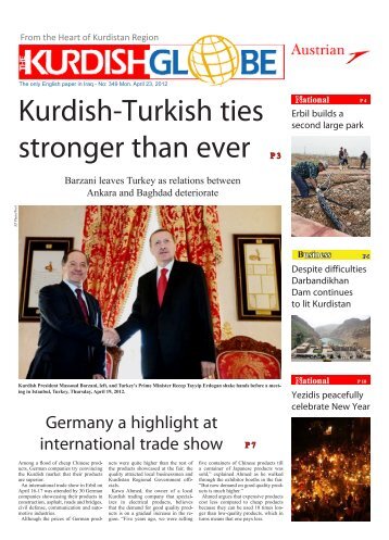 Kurdish-Turkish ties stronger than ever - Kurdish Globe