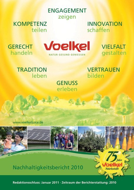 ENGAGEMENT zeigen TRADITION leben ... - Voelkel GmbH