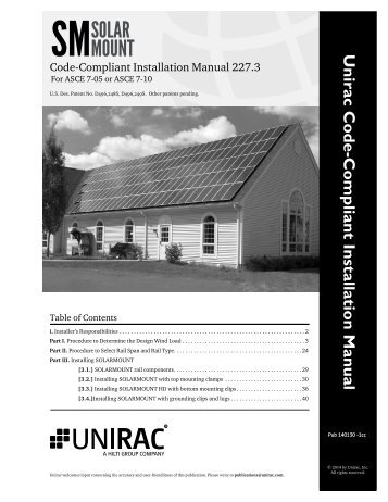 SolarMount Code Compliant Installation Manual (PDF, 1.53 ... - Unirac