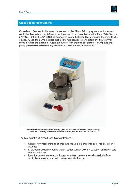 datasheet - Dolomite Microfluidics