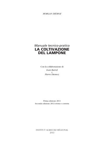 LA COLTIVAZIONE DEL LAMPONE - Institut Agricole RÃ©gional