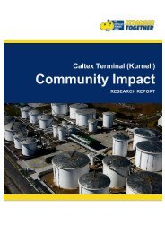 Kurnell Terminal Community Impact Report - The Australian Workers ...