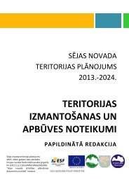 Teritorijas izmantoÅ¡anas un apbÅ«ves noteikumi