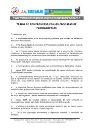 Termo de Compromisso com os Ciclistas - Bicicleta na Rua