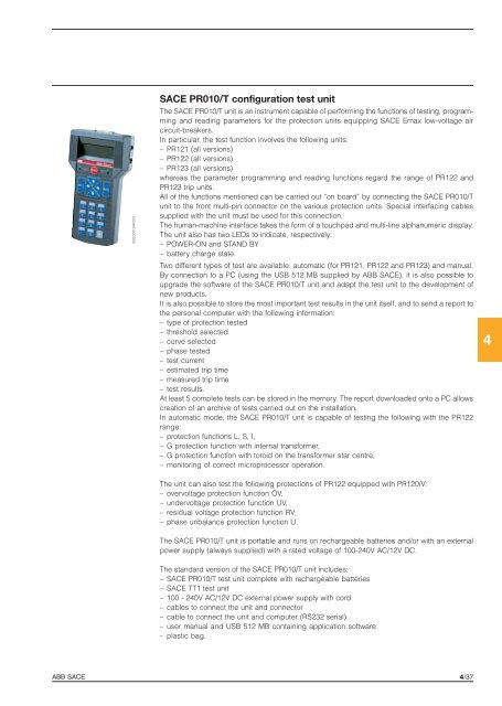 Emax Low voltage air circuit-breakers - ABB Download Center