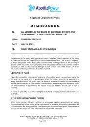 memorandum - Aboitiz Power