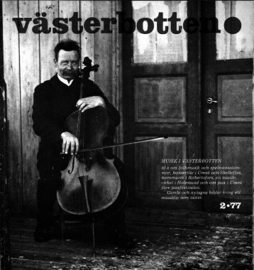 MUSIK I VÃSTERBOTTEN - VÃ¤sterbottens museum