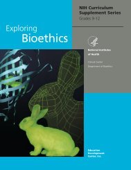 Exploring Bioethics - NIH Office of Science Education - National ...