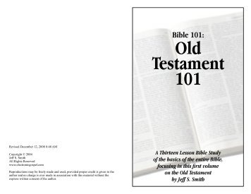 Old Testament 101 - ElectronicGospel