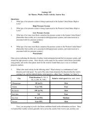 Geology 103 Air Masses, Winds, Fronts Activity Answer Key ...