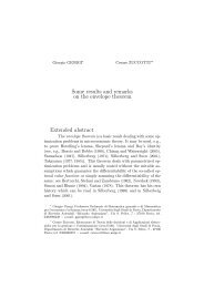 Some results and remarks on the envelope theorem Extended abstract