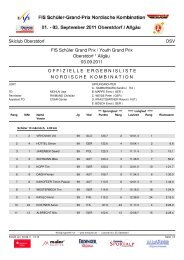 Skiclub Oberstdorf DSV FIS Schüler Grand Prix ... - Erdinger Arena