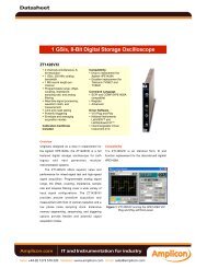 1 GS/s, 8-Bit Digital Storage Oscilloscope - Amplicon
