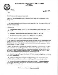 (USFK) Command Policy Letter #14 - United States Forces Korea