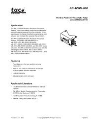 (Schneider Electric) AK-42309-500 Positive Position Pneumatic Relay