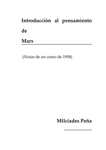 IntroducciÃ³n al pensamiento de Marx - Colectivo Editorial Ultimo ...