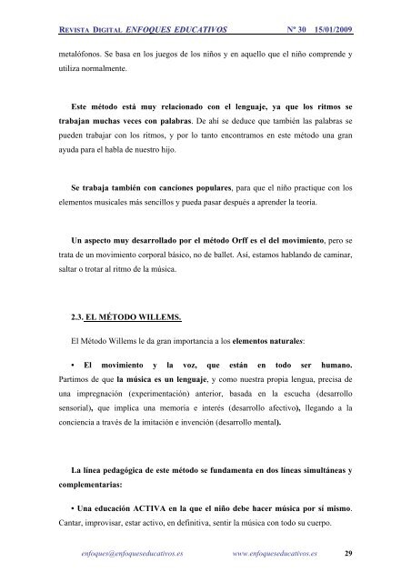 NÂº 30 15/01/2009 - enfoqueseducativos.es