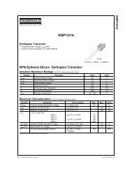 KSP13/14 NPN Epitaxial Silicon Darlington Transistor - Fairchild ...