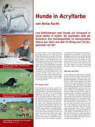 Hunde in Acrylfarbe