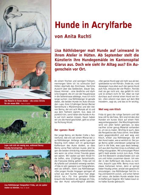 Hunde in Acrylfarbe