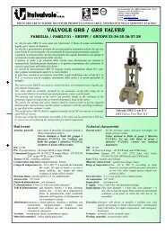 Valvole di intercettazione ON-OFF: GRS - Roffia